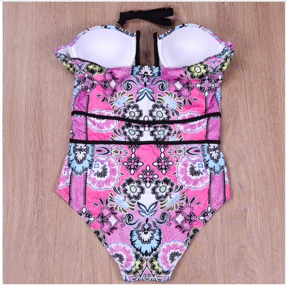 Strapless One Piece Swimsuit - Picture 3 of 5